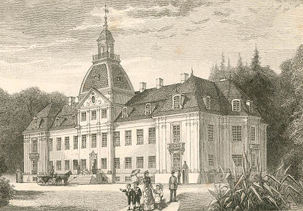 Prince Carl's birthplace, Charlottenlund Palace north of Copenhagen, c. 1895.
