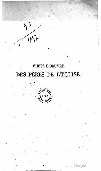Fichier:Chefs-d'œuvres des pères de l'église, tome XV, 1838.djvu