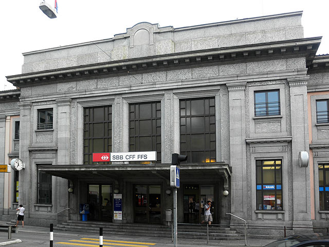 The station entrance in 2012