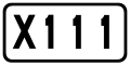 China County Road X111.svg