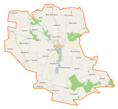 Mapa lokalizacyjna gminy Chodecz