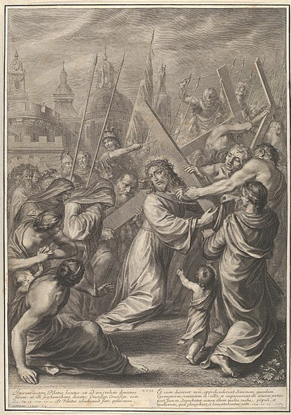 File:Christ Carrying the Cross, from The Passion of Christ, plate 17 MET DP835979.jpg