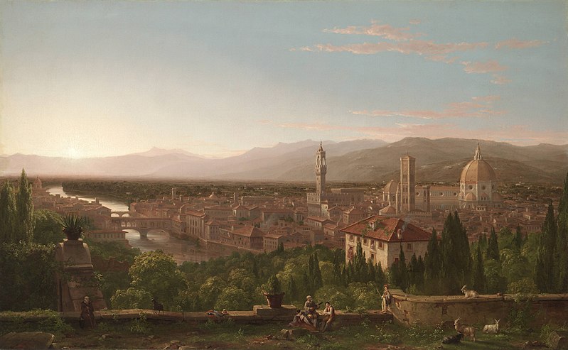 File:Cole Thomas View of Florence from San Miniato 1837.jpg
