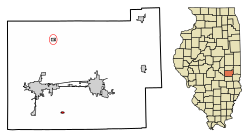 Illinoys shtatidagi Koles okrugidagi Lernaning joylashuvi.