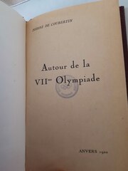 Pierre de Coubertin, Autour de la VIIme Olympiade, 1920    