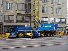 A crane vehicle in Helsinki, Finland Crane vehicle in Sornainen.jpg