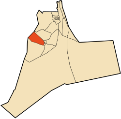 Location of Ouargla commune within Ouargla Province