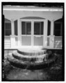 Detail of porch stairs and main entrance, facing north - 117 East Yale Street (House), 117 East Yale Street, Orlando, Orange County, FL HABS FL-538-5.tif