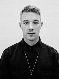 Diplo (pictured) was an executive producer on the album. Diplo 2014 Press Photo (cropped).jpg