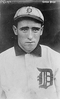 Donie Bush holds the American League record of 689 errors as a shortstop. Donie Bush (1910).jpg