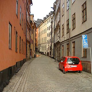 Drakens Gränd alley in Gamla stan, Stockholm, Sweden