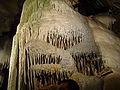Various formations in the cave of Remouchamps, Aywaille, Belgium