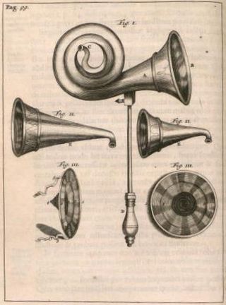 <span class="mw-page-title-main">Ear trumpet</span> Funnel-shaped device to improve hearing