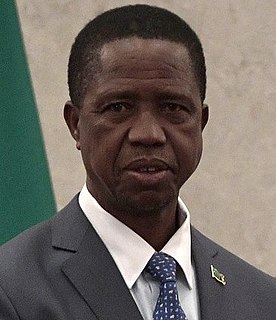 Edgar Lungu President of Zambia (2015–2021)