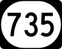 Kentucky Route 735 marker