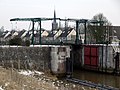 Emmabrug, a double drawbridge in Koninginnensluis, a canal lock in Nieuwegein (Vreeswijk). Built 19th century. Its national-monument number is 526672.