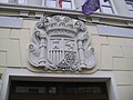 Escudo de la II República en el CEIP Cidade Vella de La Coruña.