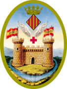 Escut d'Alcoi, Escudo de Alcoy, Coat of arms. 1844.