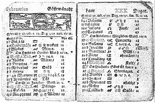 Swedish calendar used in Sweden and Finland between 1700 and 1712