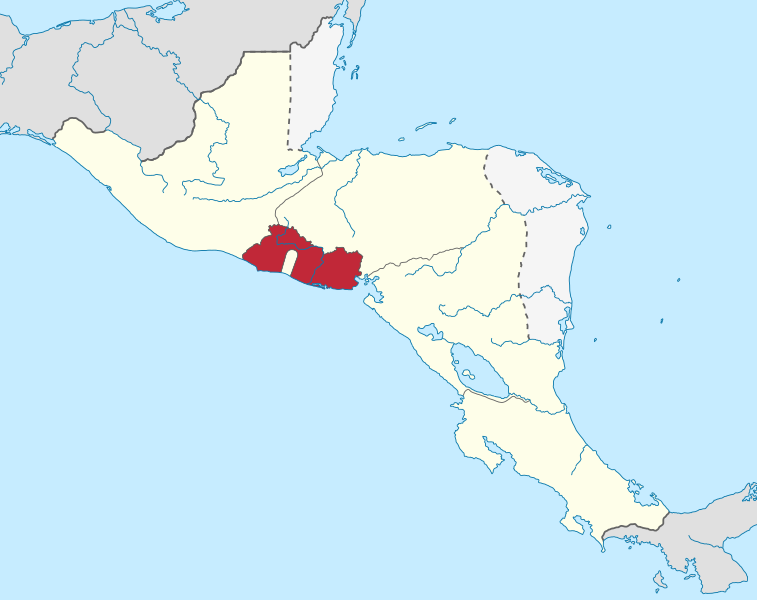 File:Federal Republic of Central America location map (El Salvador).svg