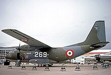 Fiat G.222TCM development aircraft exhibited at the 1977 Paris Air Show. Fiat G.222 MM62103 LEB 11.06.77 edited-2.jpg