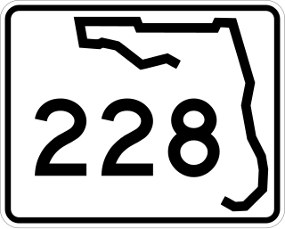 <span class="mw-page-title-main">Florida State Road 228</span> Highway in Florida, USA