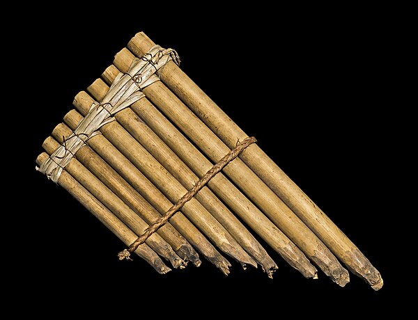 A pan flute from Solomon Islands, 19th century