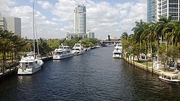 De Nije Rivier, yn it sintrum fan Fort Lauderdale.