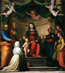 Mariage mystique de St Catherine de Sienne, musée du Louvre.