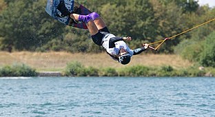 Fraunschiel am Wakeboardlift in Wien, 2019