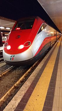 Frecciarossa Train in rome termini