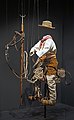 Un gardian en selle, vitrine reconstituée lors de l'exposition Folklore au centre Pompidou-Metz en 2020.