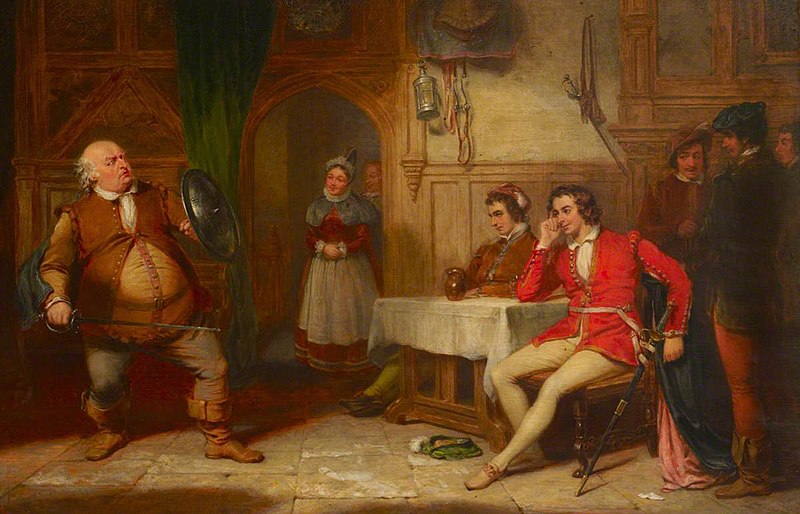 File:George Clint (1770-1854) - Falstaff Relating His Gadshill Adventure at the Boar's Head (from William Shakespeare's 'Henry IV', Part I) - 485050 - National Trust.jpg