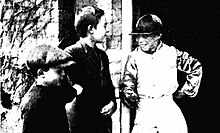 Formby while employed as a jockey, aged 10 in 1915