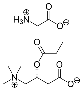 Glycine propionyl-<small>L</small>-carnitine Chemical compound