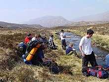 Gordonstoun pupils take a rest while on expedition in the Cairngorms. Gordonstoun-Exped-Cairngorms.jpg