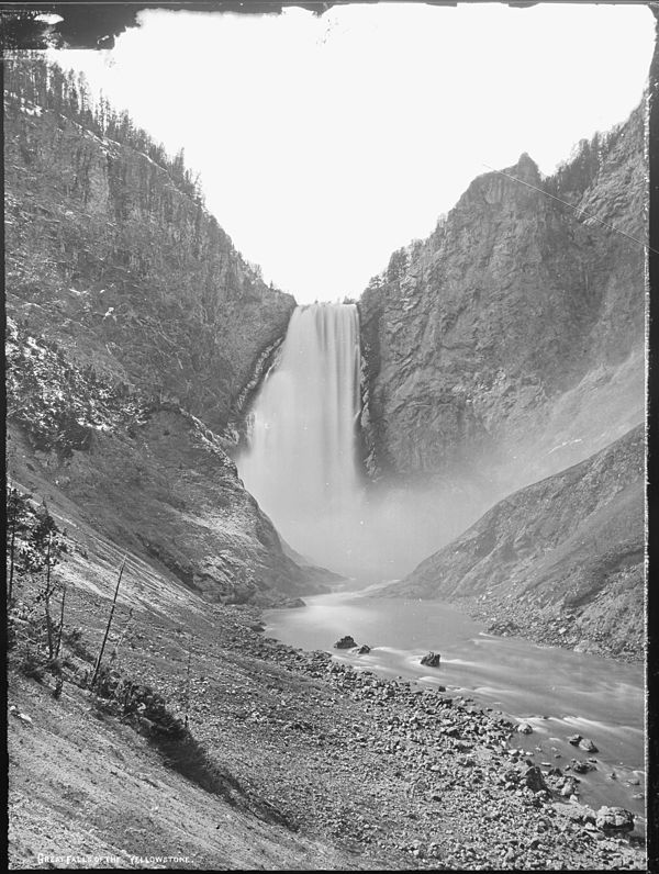 Great Falls of the Yellowstone, U.S. Geological and Geographic Survey of the Territories (1874–1879), photographer William Henry Jackson