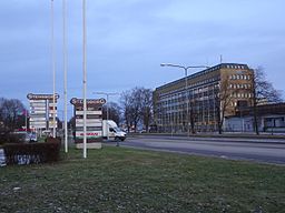 Sjöhagsvägen, Mälarenergis kontor, i stadsdelen Gustavsvik.