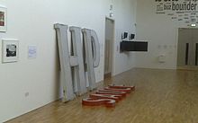 Signage from the defunct HP Sauce factory in Aston, exhibited at the new mac in June 2010. HP Sauce sign at mac.jpg