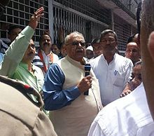 Harbans Kapoor during a Protest.jpg