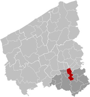 Harelbeke West-Flanders Belgium Map.svg