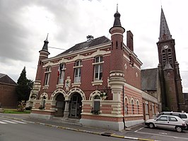 Gemeentehuis en kerk