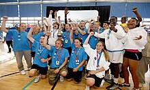 Havering celebrate winning the Jubilee Trophy in 2009 Havering win Jubilee Trophy 2009 LYG.jpg