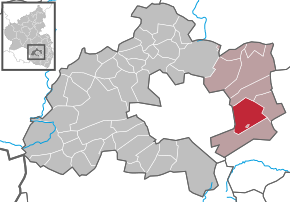 Poziția Hochspeyer pe harta districtului Kaiserslautern