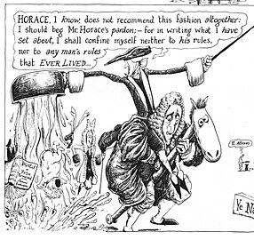 A panel from Martin Rowson's graphic novel version of Tristram Shandy