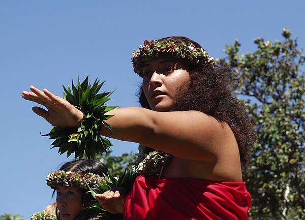 Hula kahiko performance in Hawaiʻi Volcanoes National Park