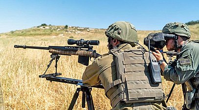 IDF sniper with Barak 338 (HTR 2000)