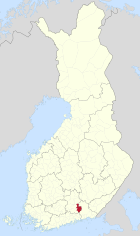 Lage von Iitti in Finnland