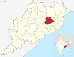 Location in Odisha, India