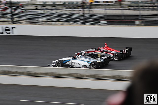 Indy Lights racing at 2019 Freedom 100.